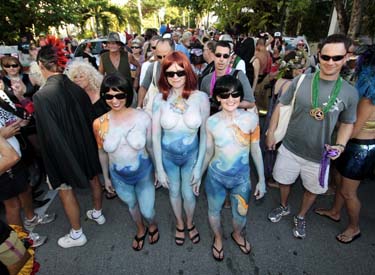 Body Painting 2009 photo - Duval Street, Key West